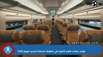 موعد رحلات قطار تالجو على خطوط السكة الحديد اليوم 2025